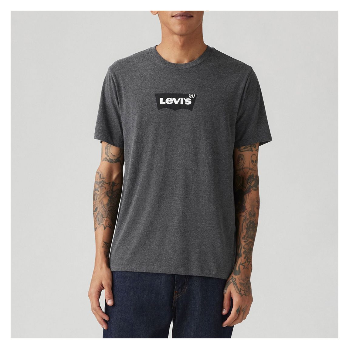 Dark Grey Graphic Crewneck T-shirt main product photo