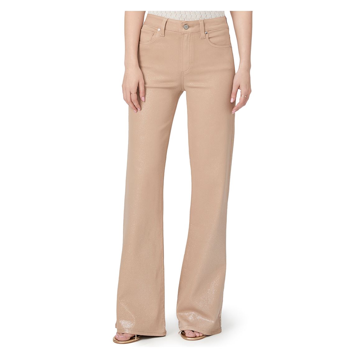 Taupe Coated Leenah Flare Jean main product photo