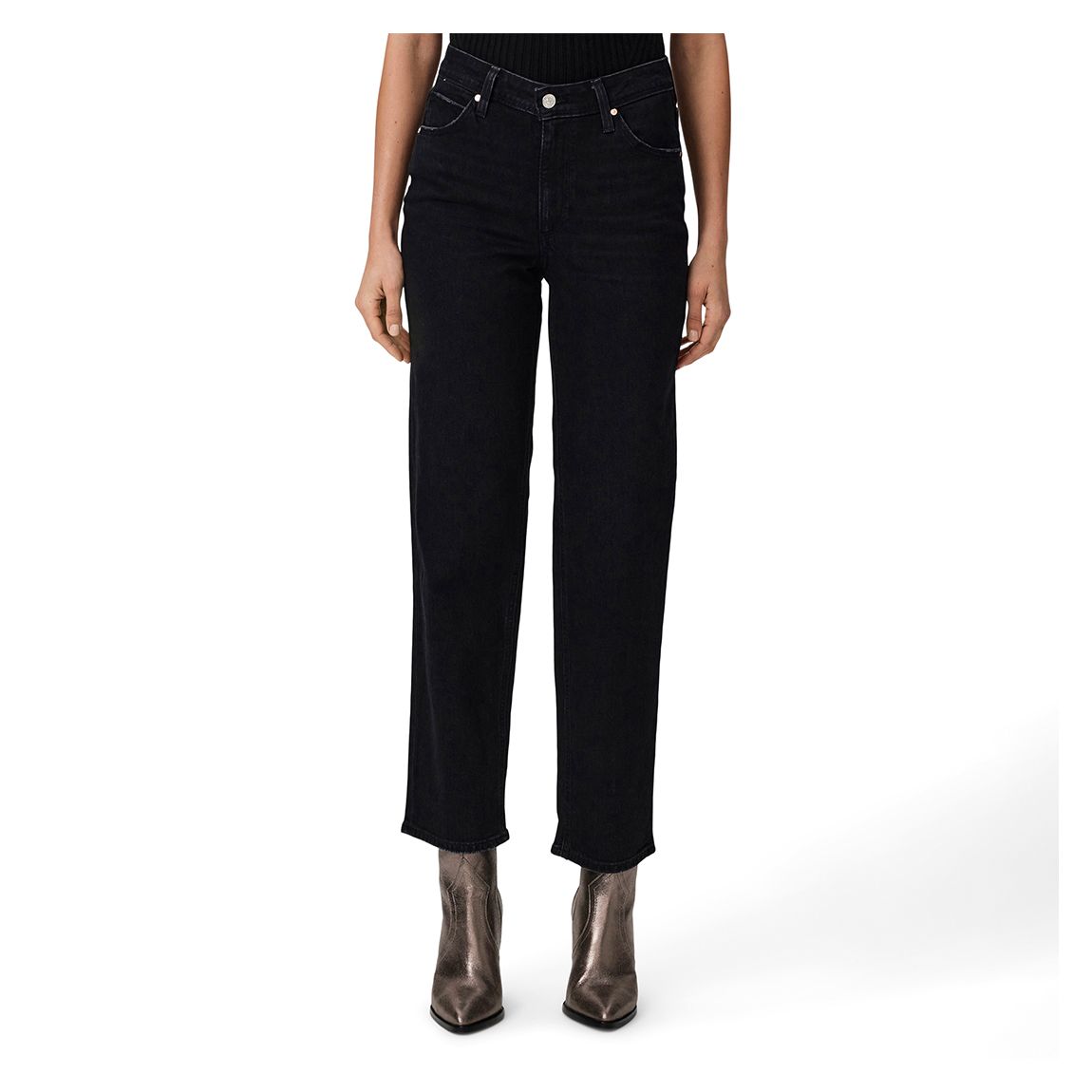 Black Sarah Straight Ankle Jean main product photo