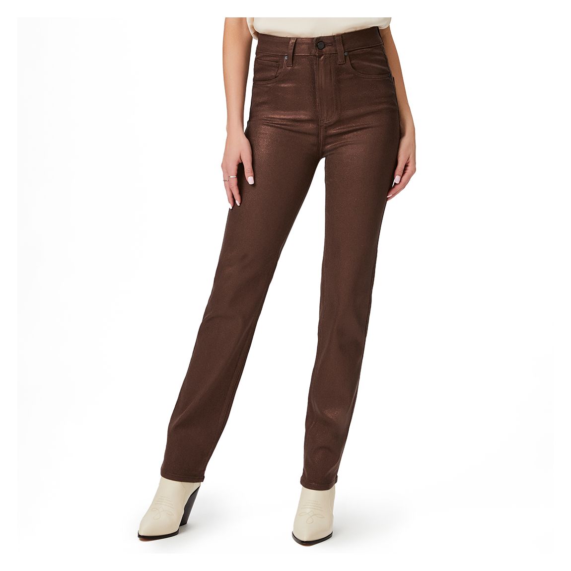 Bronze Shimmer Coated Stella Straight Leg main product photo