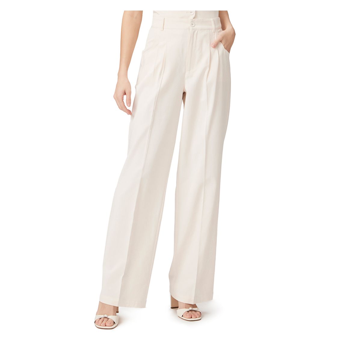 Cream Merano Pleated Trouser main product photo