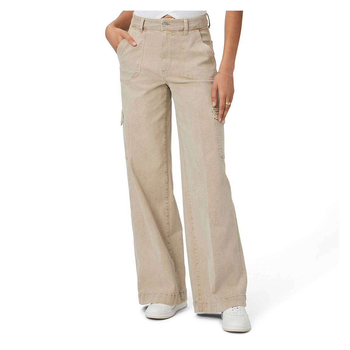 Tan Harper Flare Cargo Jean main product photo