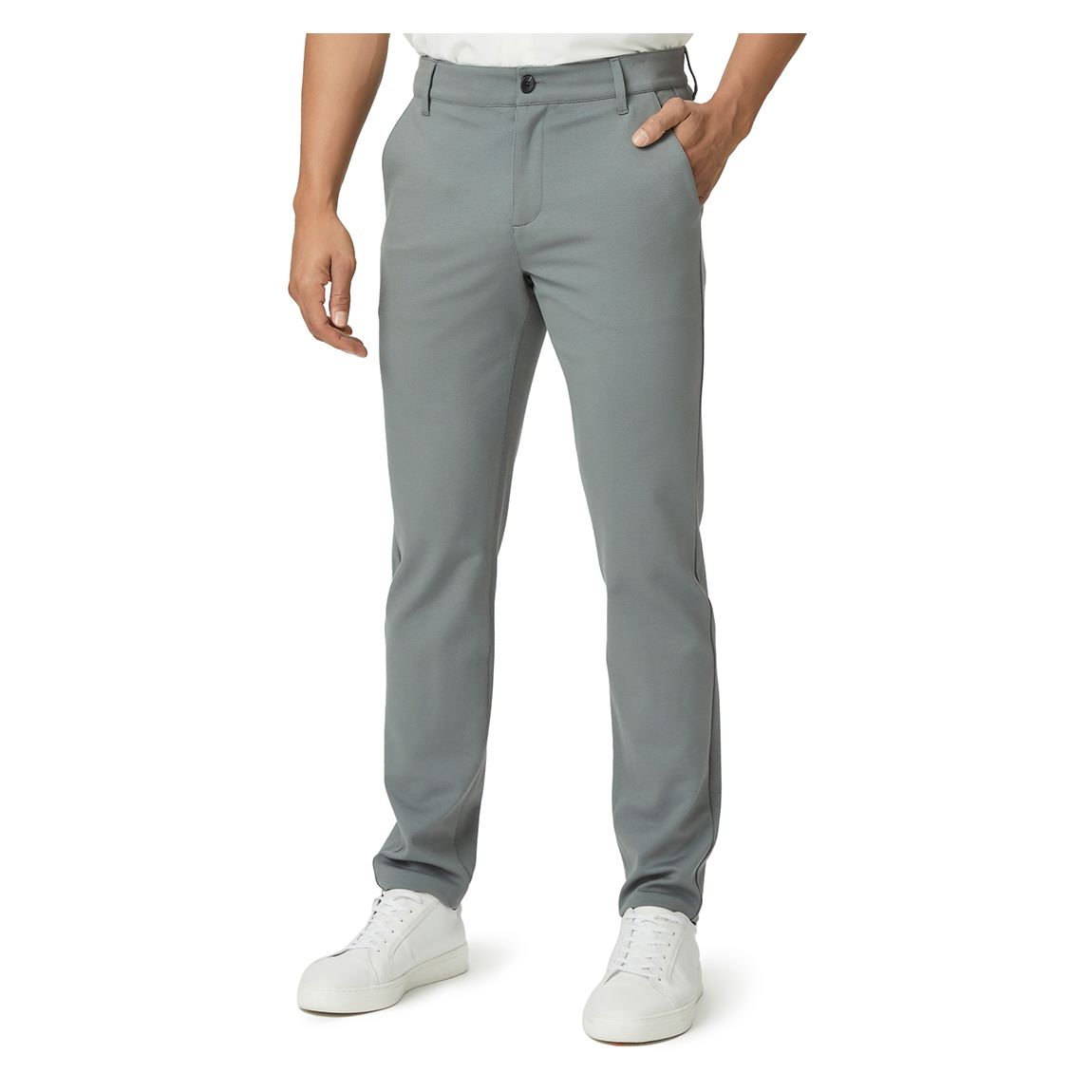 Grey Stafford Straight Trouser main product photo