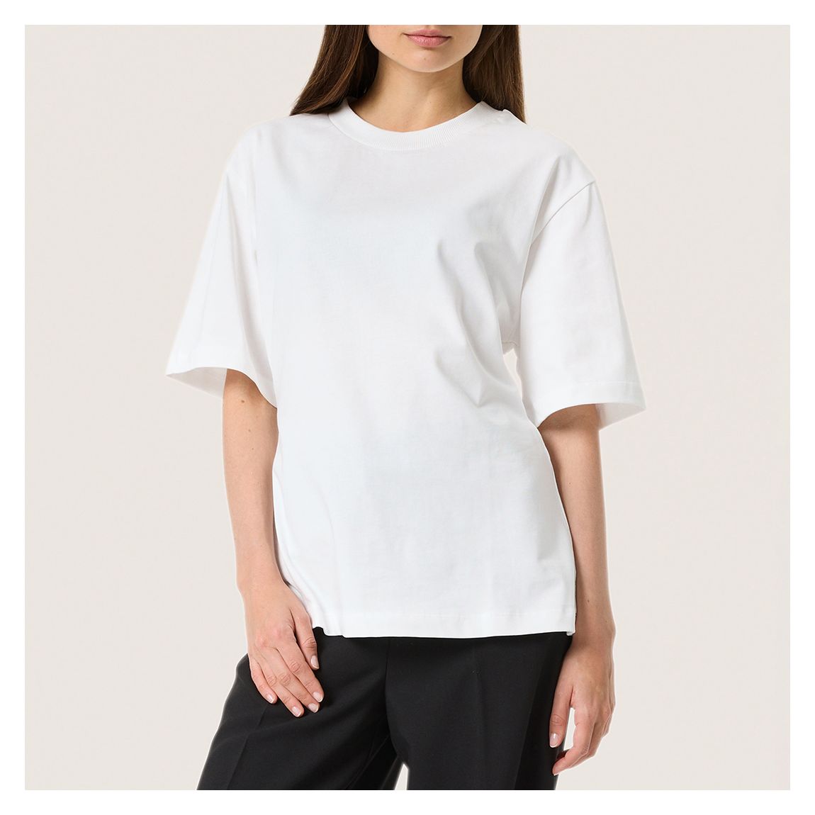 White Coreen Cotton T-Shirt main product photo