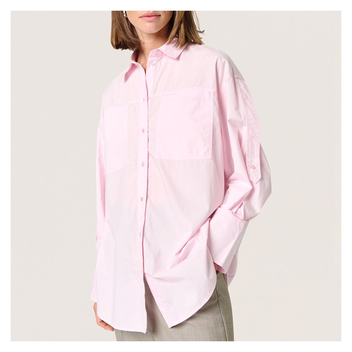 Pink SL Calico Cotton Shirt main product photo