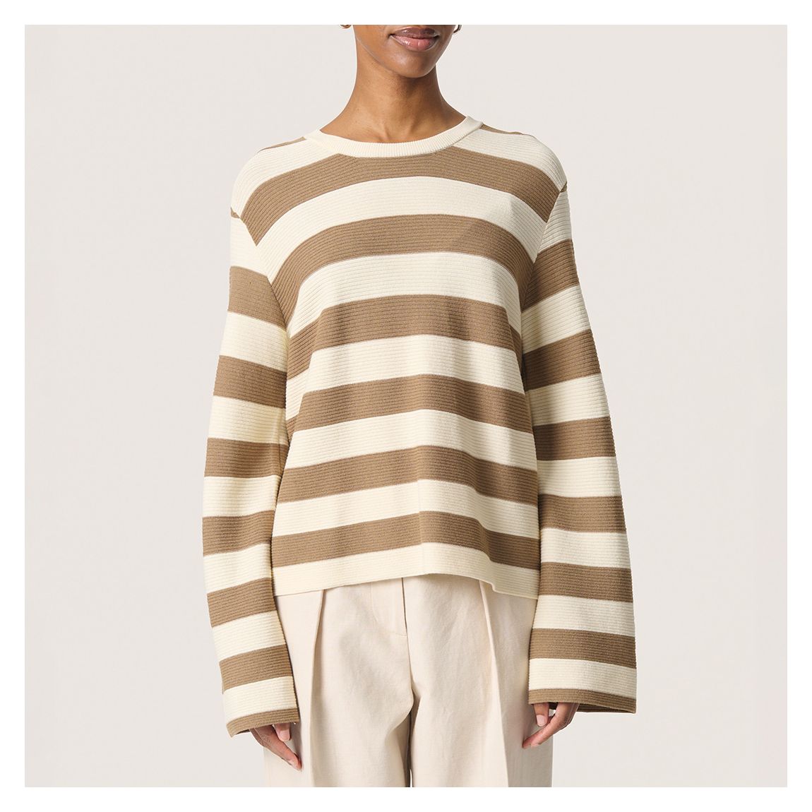 Striped Brown SL Lidya Pullover main product photo