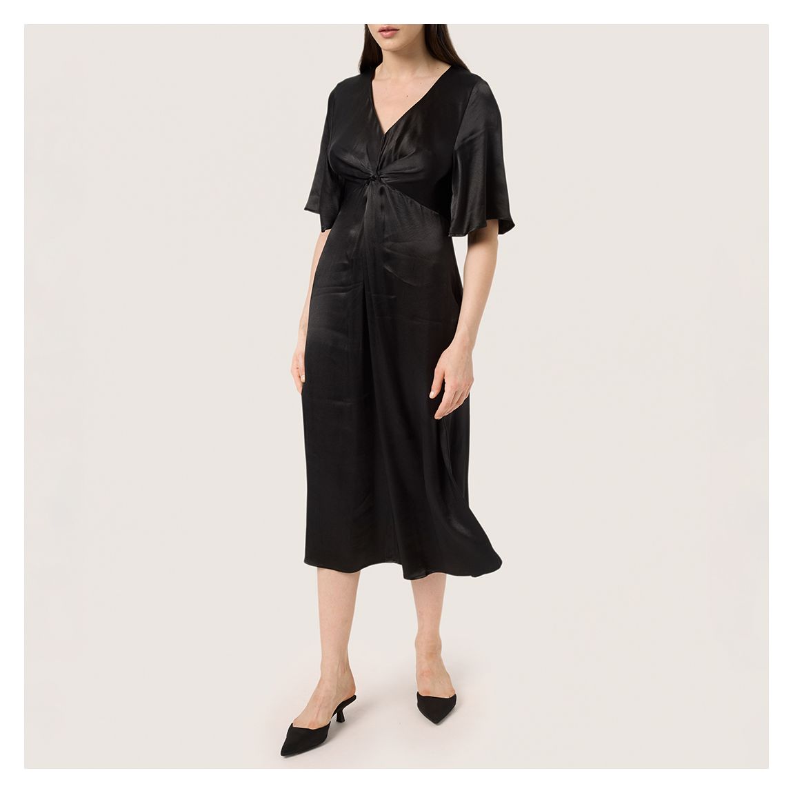 Black SL Milu Midi Dress main product photo