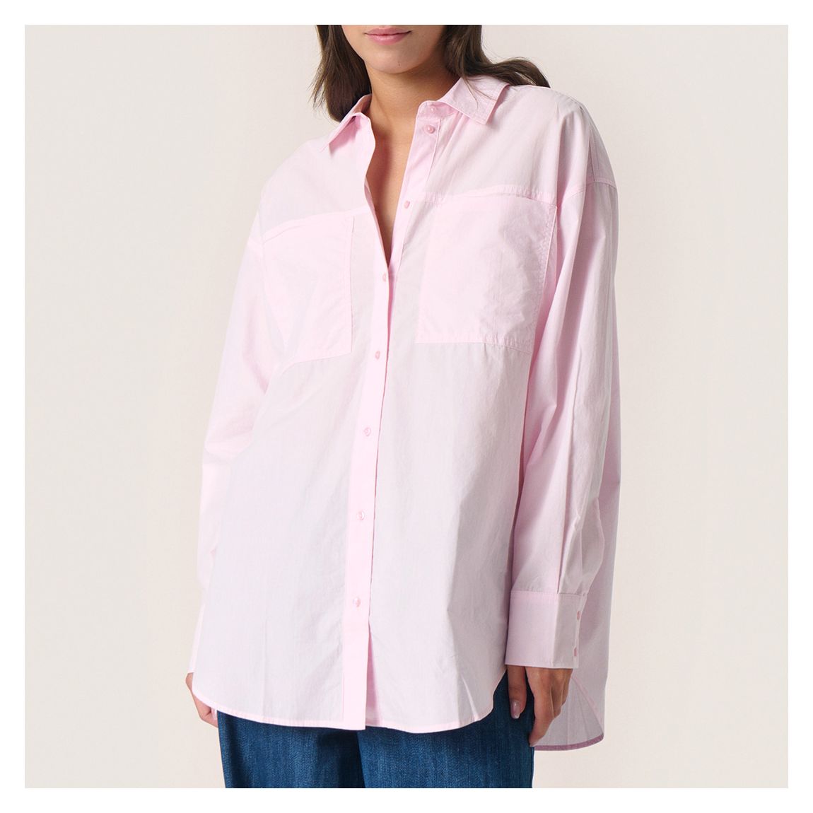 Pink SL Calico Cotton Shirt main product photo