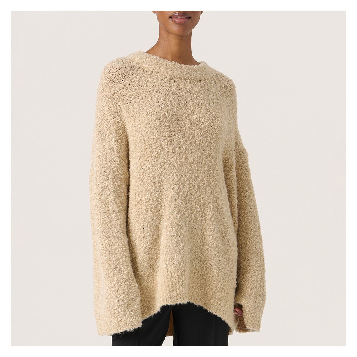 Neutral Wool Blend SL Babbette Pullover main product photo