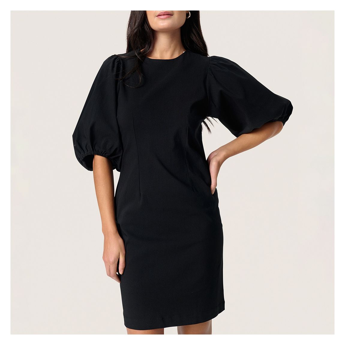 Black SL Zazu Short Sleeve Dress main product photo