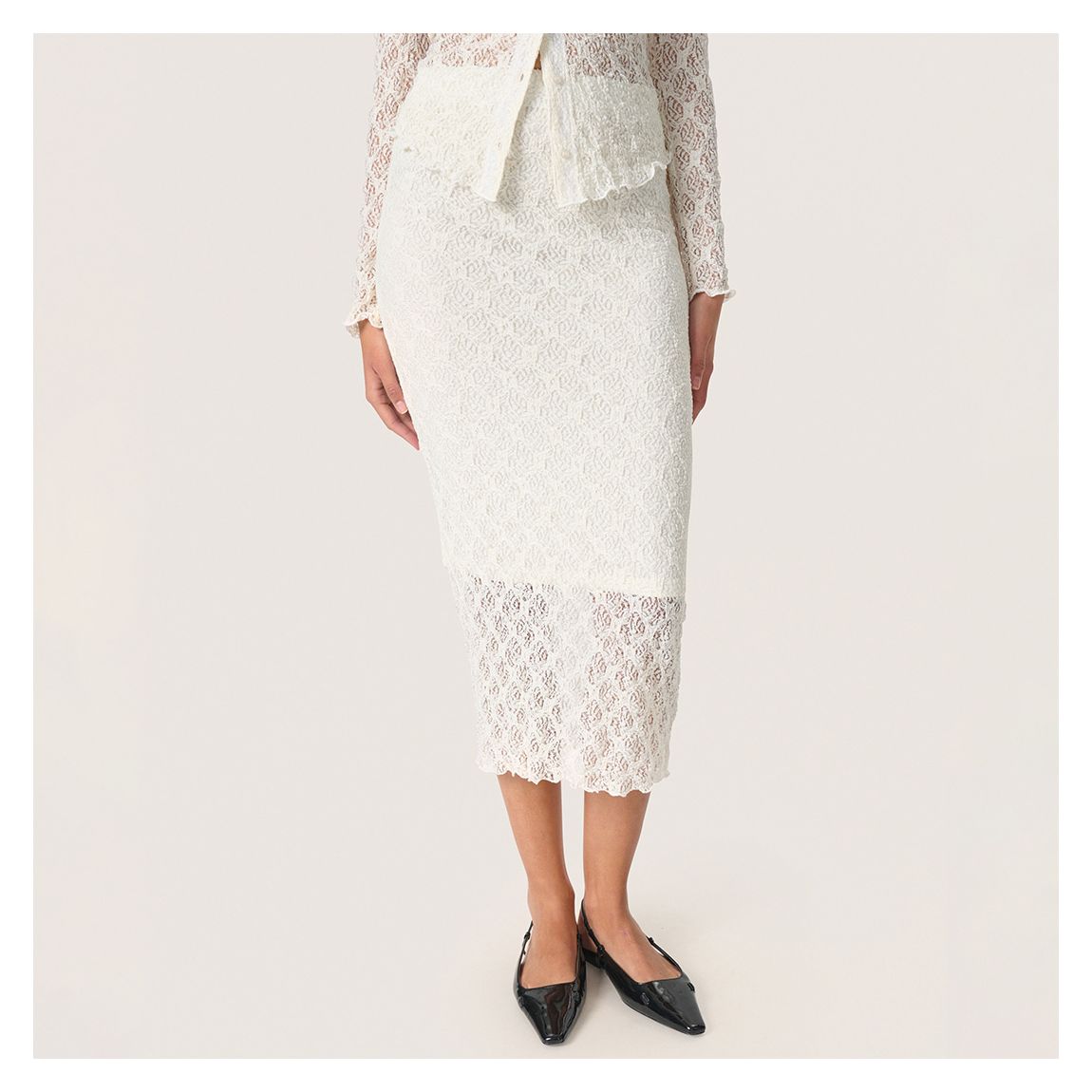 Lace White SL Jannet Skirt main product photo