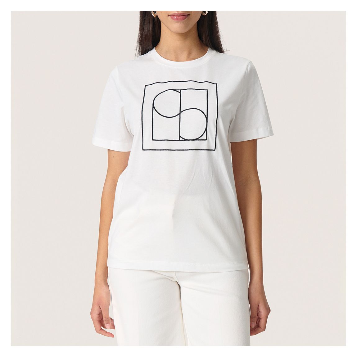 White SL Varga Cotton T-Shirt main product photo