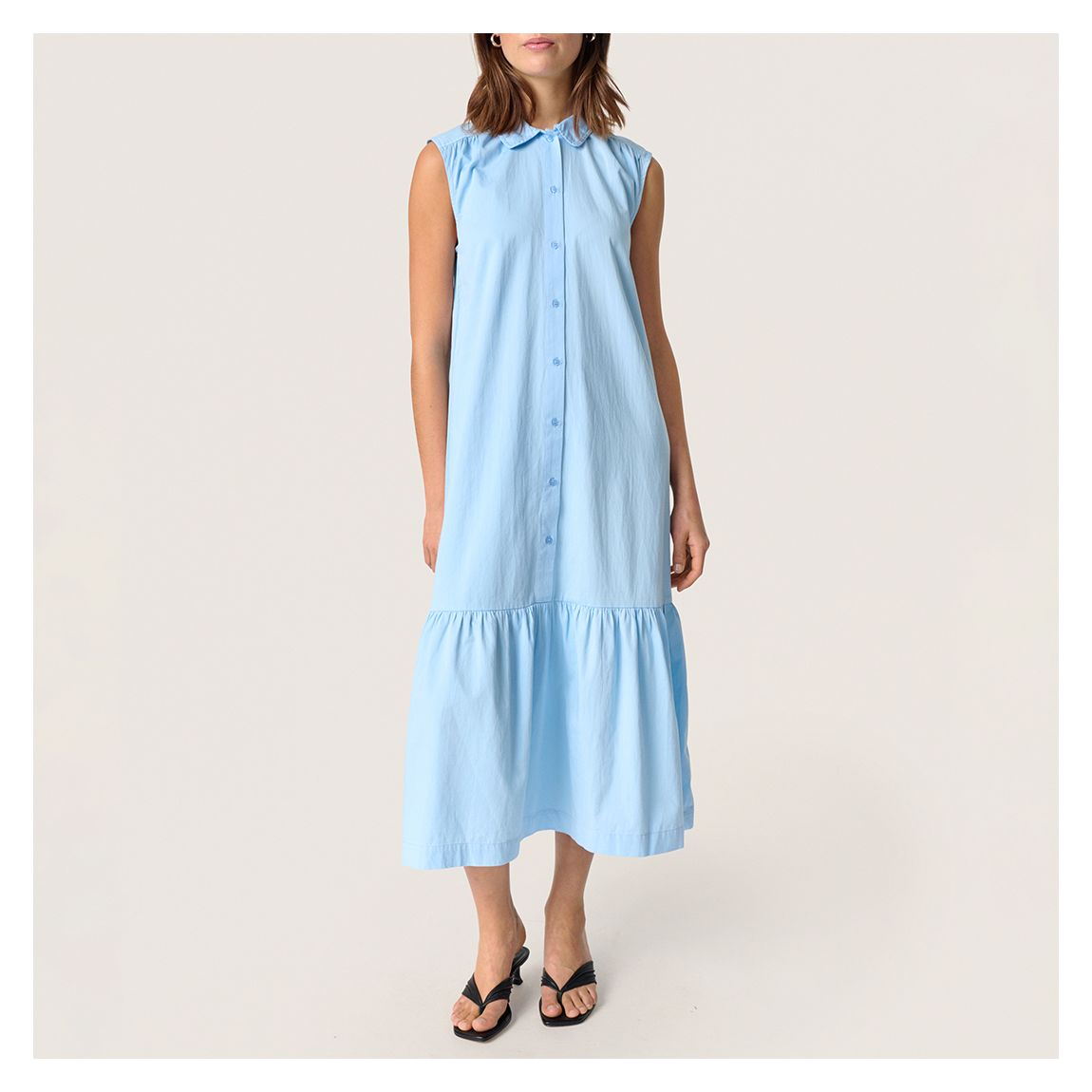 Blue SL Bamone Cotton Shirt Dress main product photo