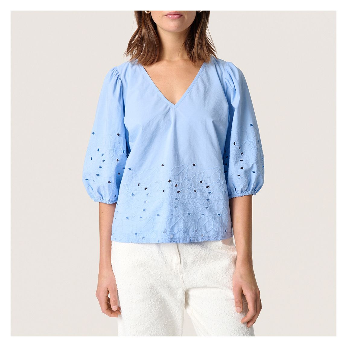 Blue SL Manja Cotton Blouse main product photo
