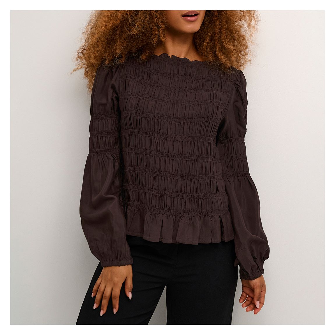 Brown Henva Blouse main product photo