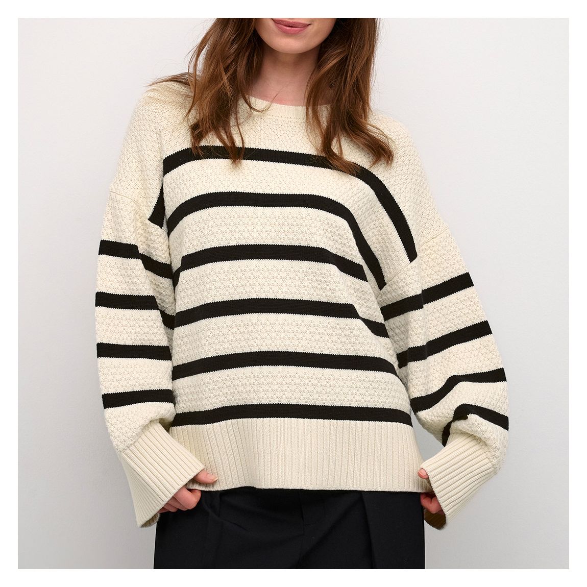 Striped Multi Cotton Blend Soffie Pullover main product photo
