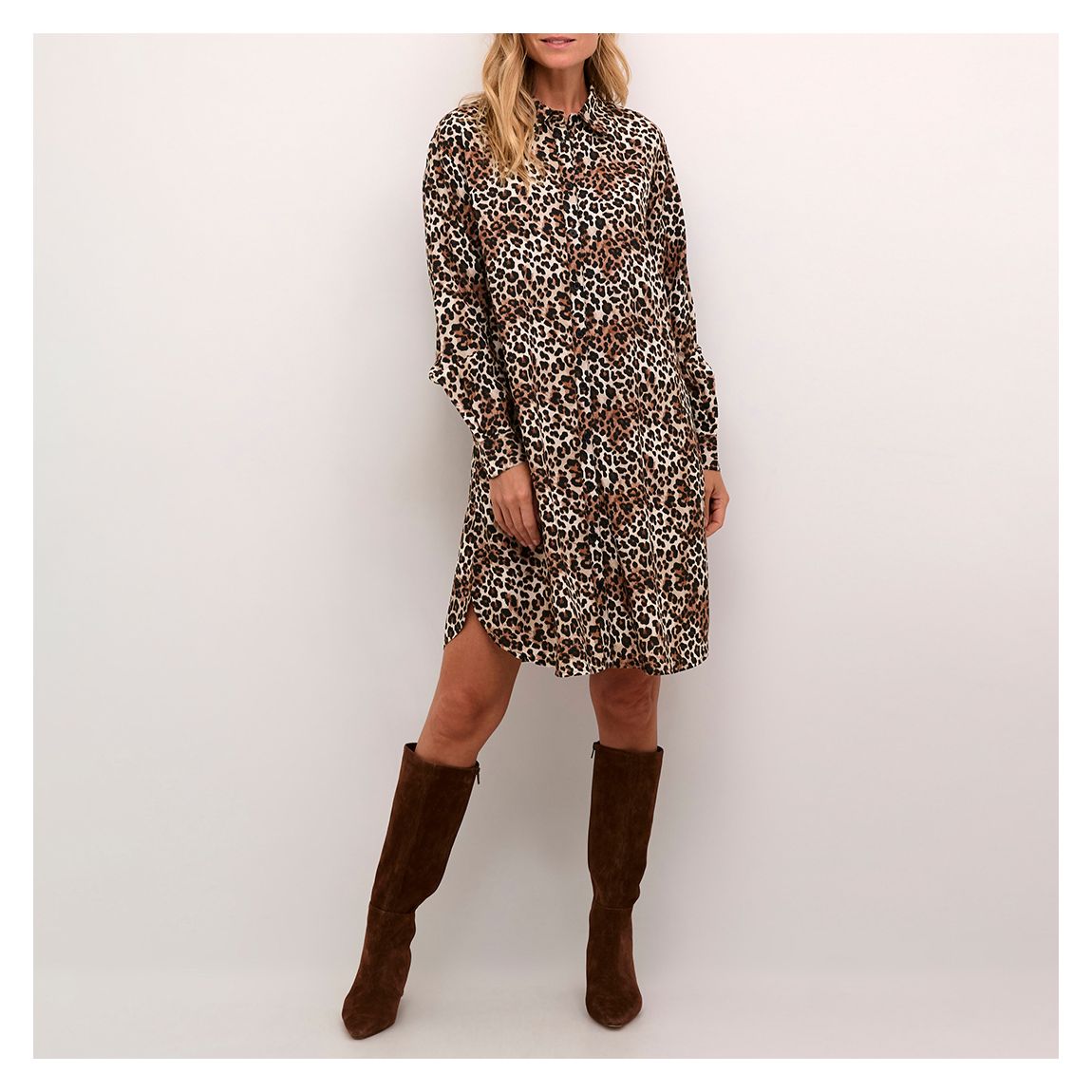 Leopard Multi Tiah Shirt Dress main product photo