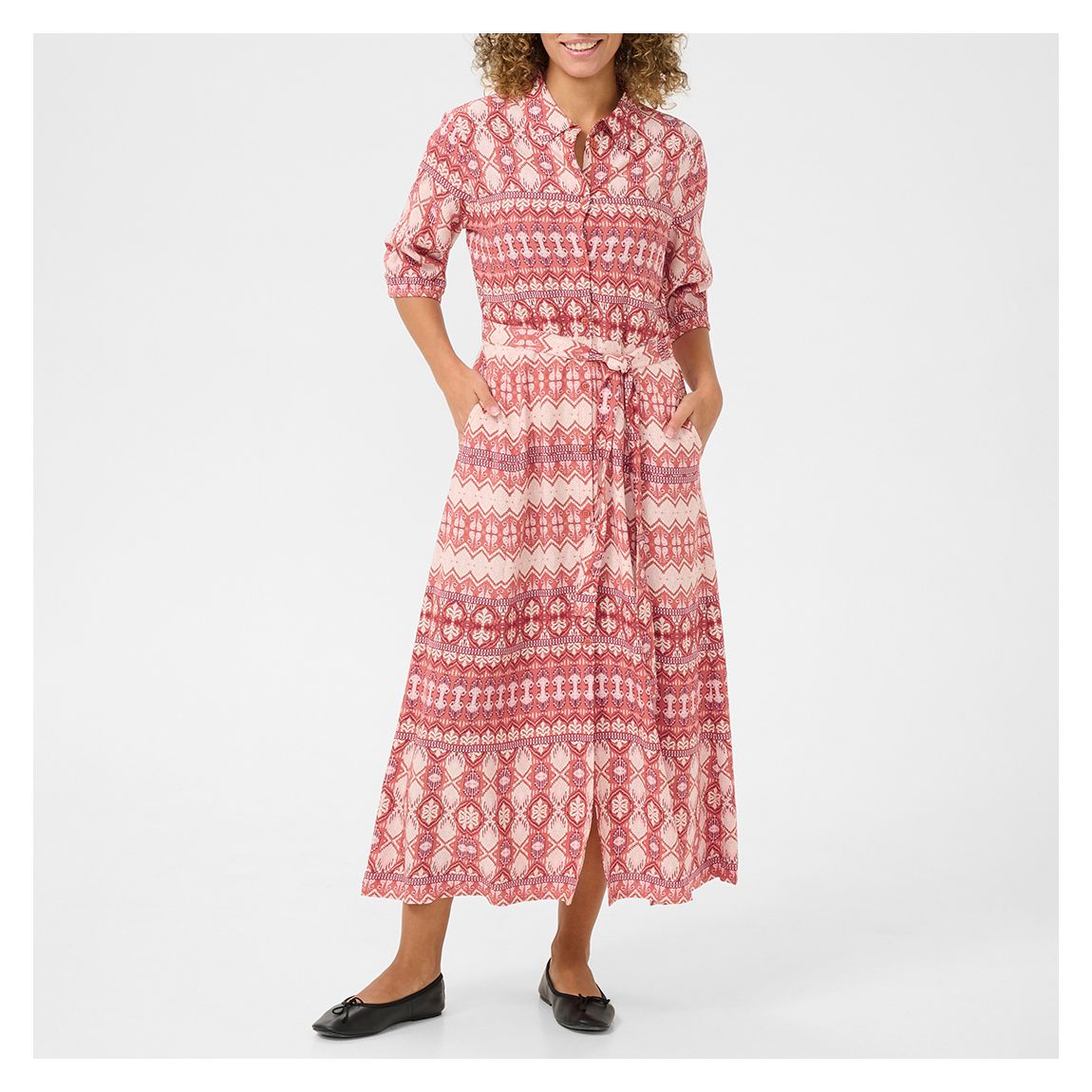 Geometric Multi Tiah Shirt Dress main product photo