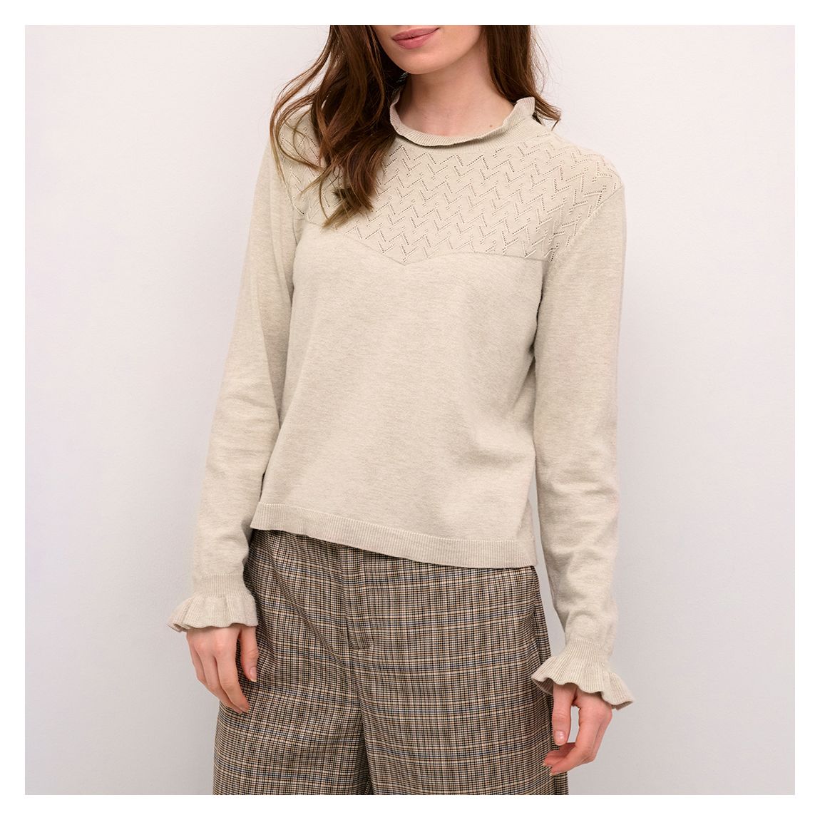 Neutral Crrinni Smock Blouse main product photo