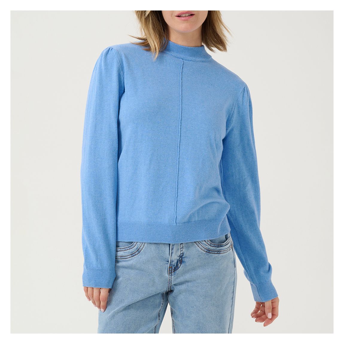 Blue Cotton Blend Anva Knit main product photo