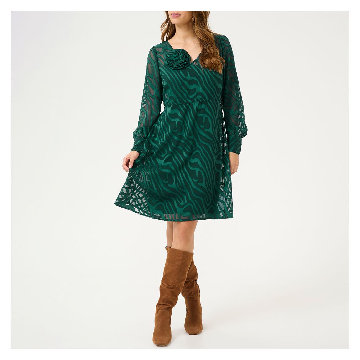 Animal Green Yana Dress main product photo
