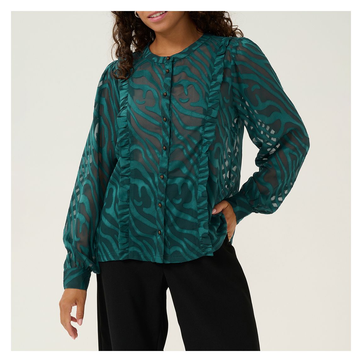 Green Yana Shirt main product photo