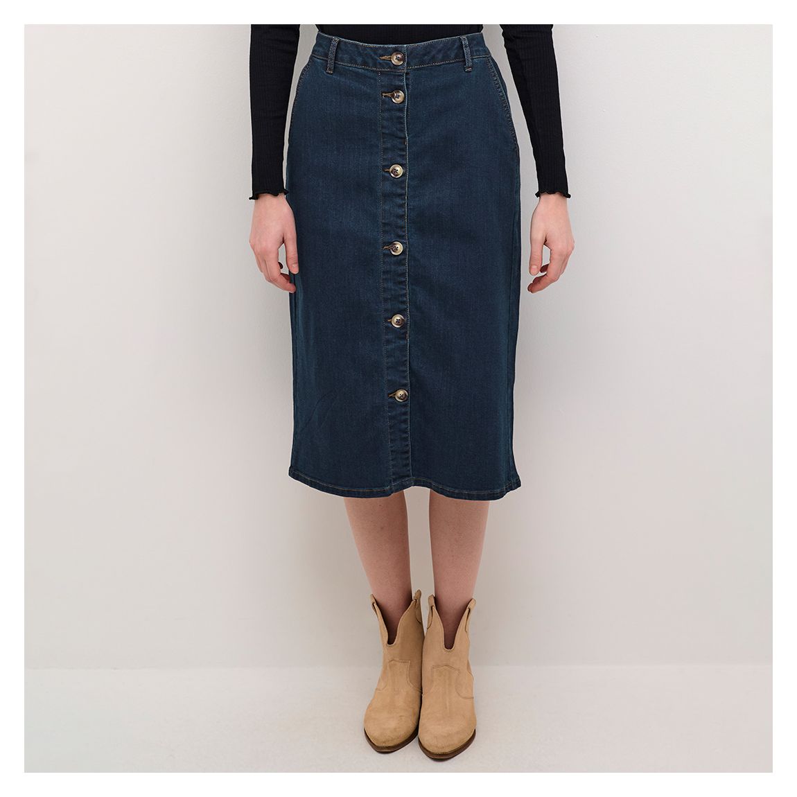 Blue Visti Denim Skirt main product photo