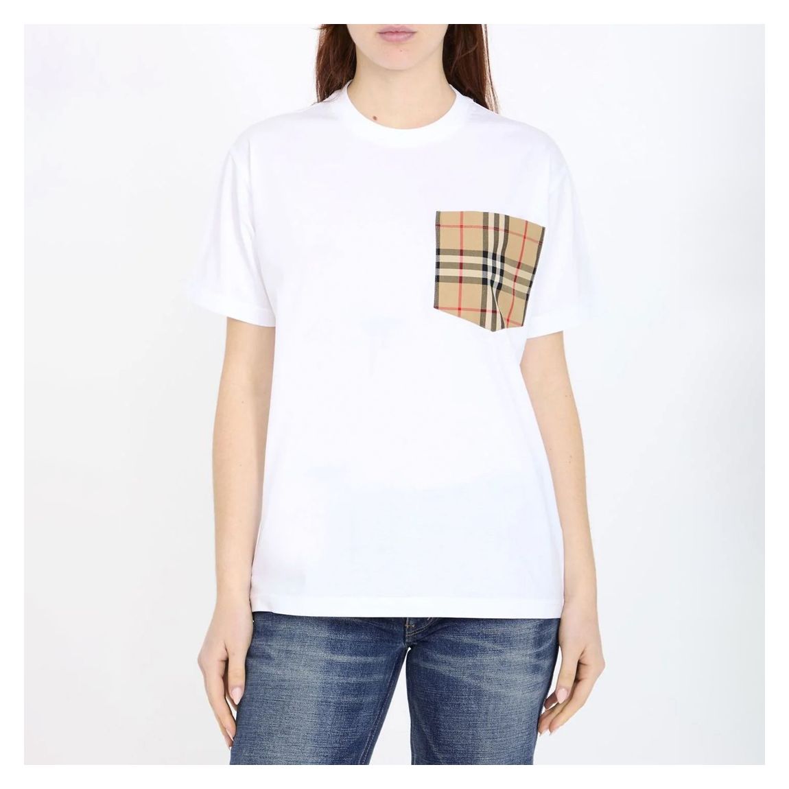 White Check Pocket Carrick T-Shirt main product photo