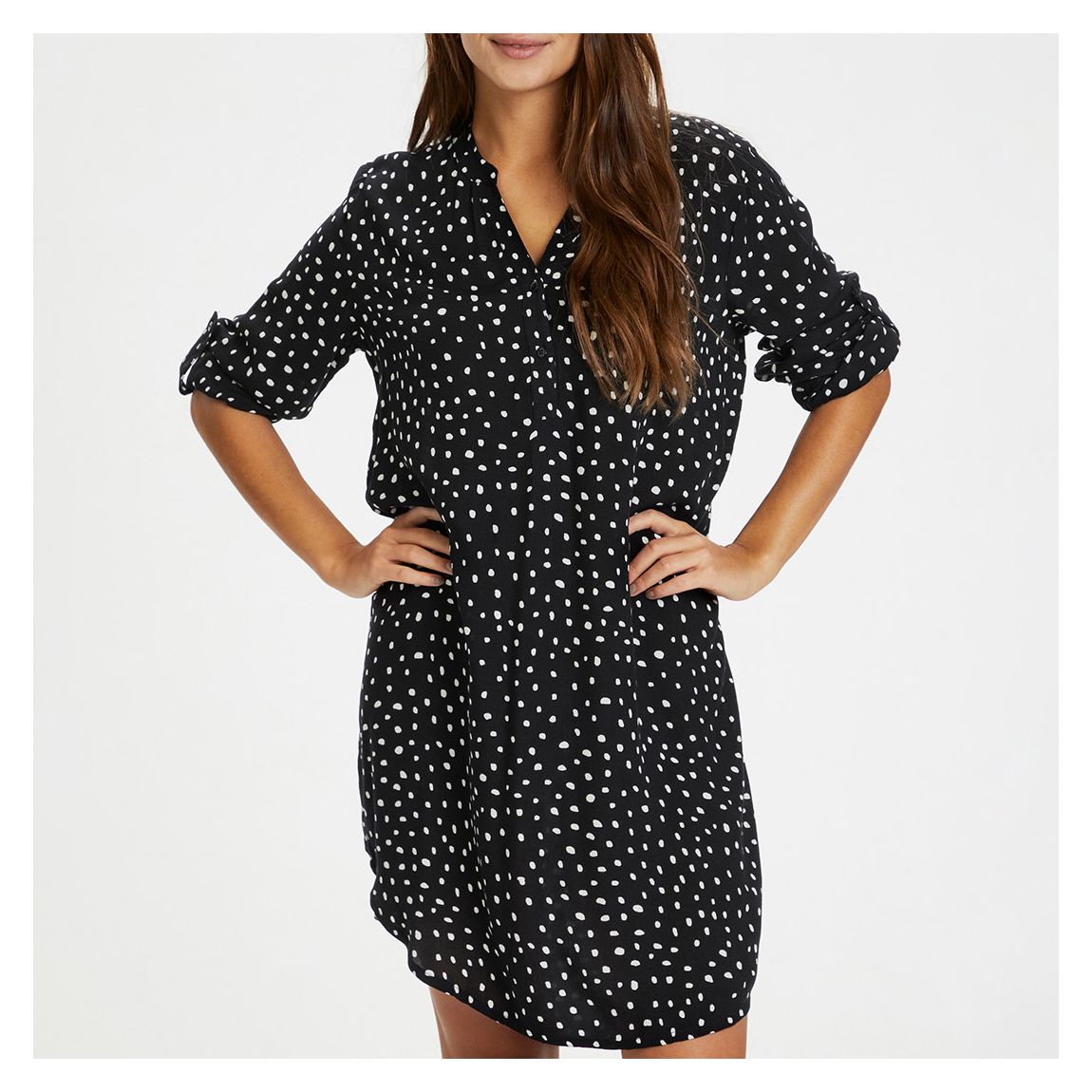 Black Marana Shirt Dress main product photo