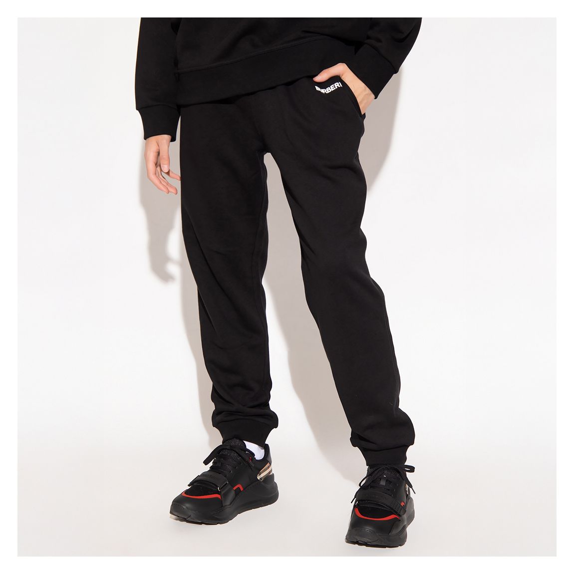 Black Addison Cotton Sweatpants main product photo