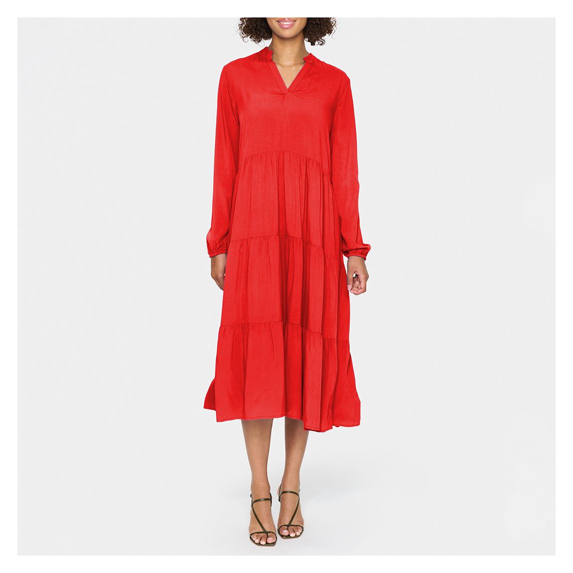 Red Eda Midi Dress main product photo