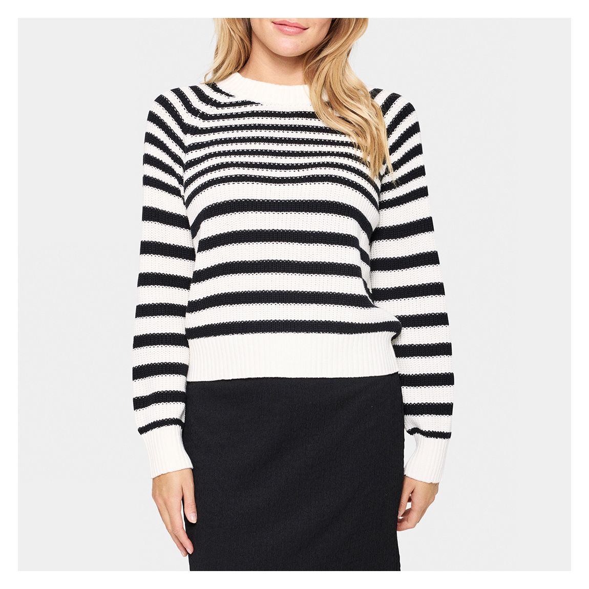 Striped Multi Ibenmei Cotton Blend Pullover main product photo