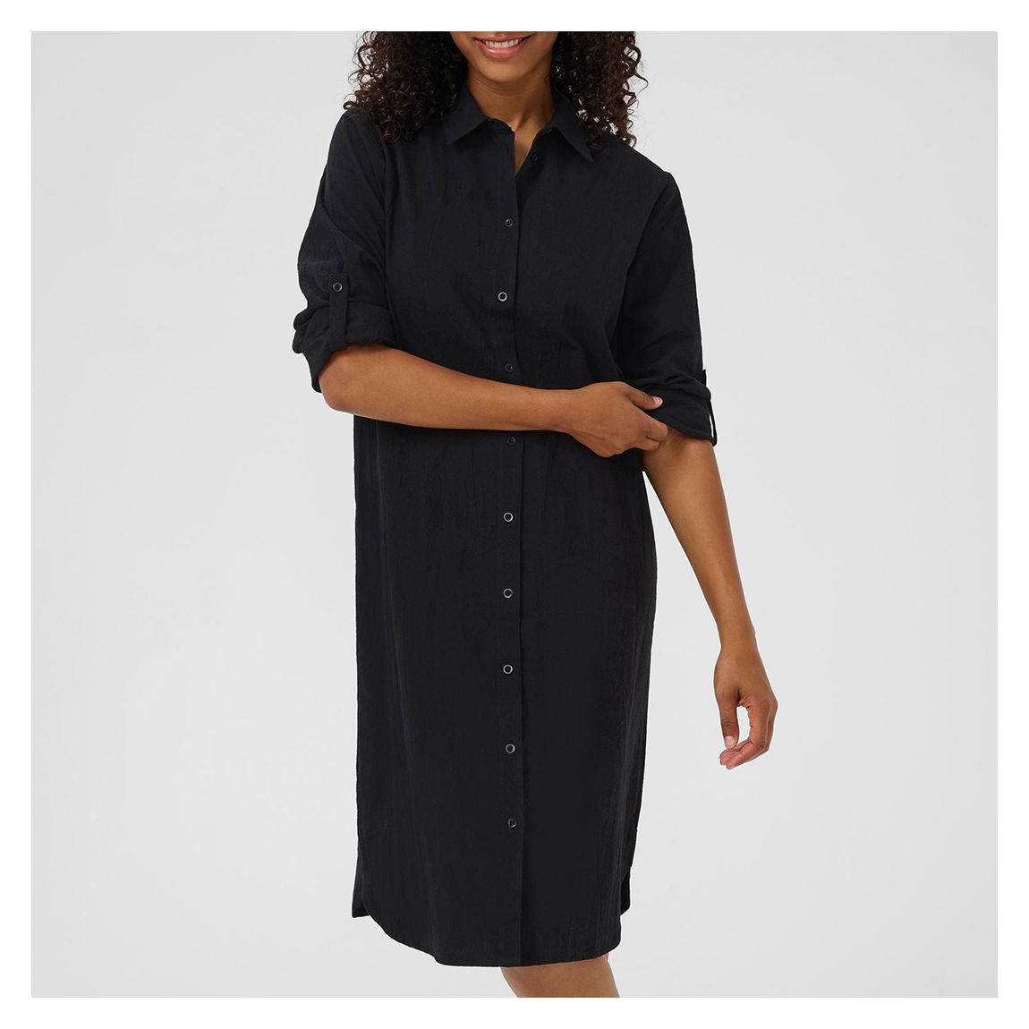 Black Naya Cotton Dress main product photo