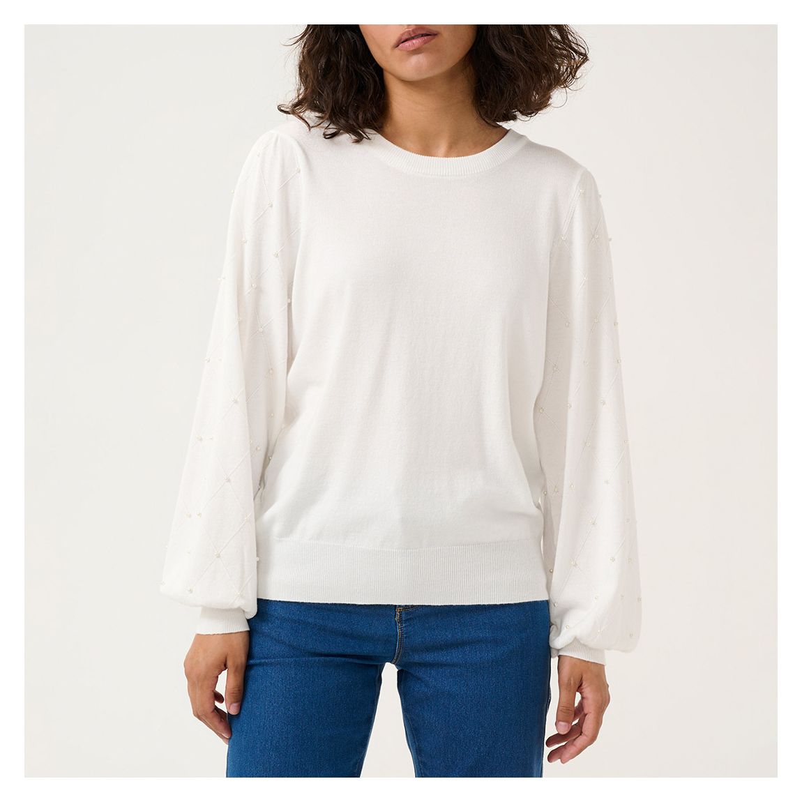 White Karen Pullover main product photo