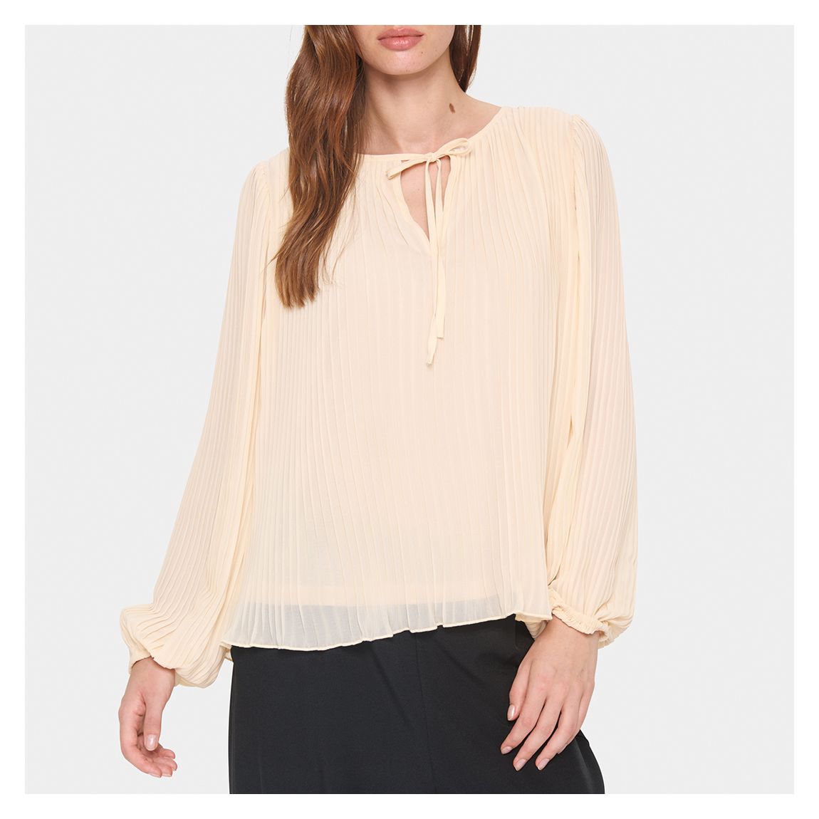 Cream Hooma Blouse main product photo