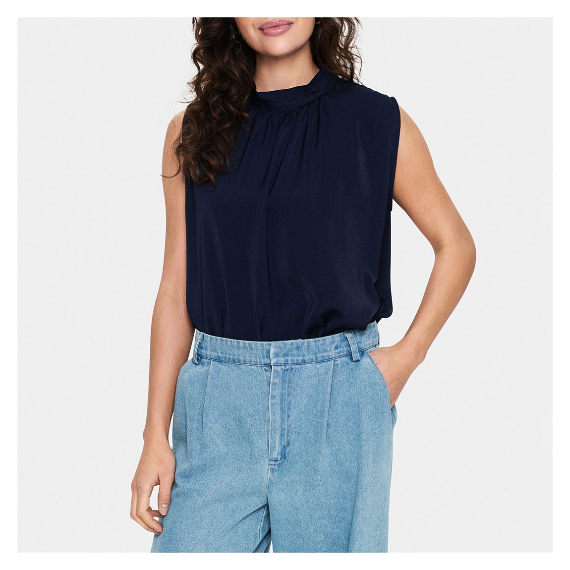 Blue Aileen Blouse main product photo