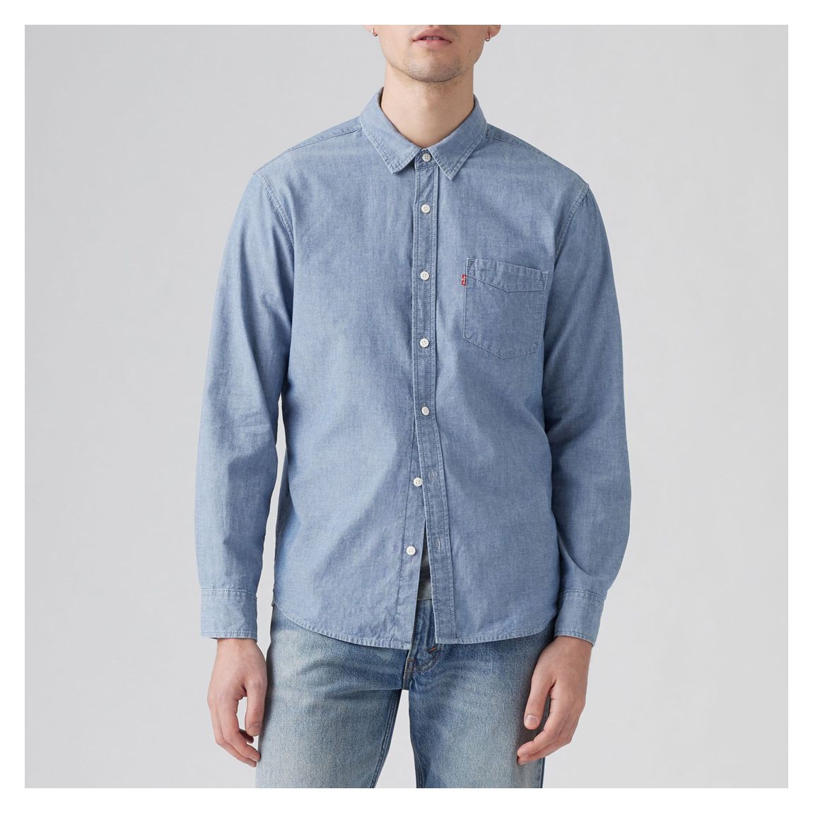 Blue Cotton Regular Shirt main product photo