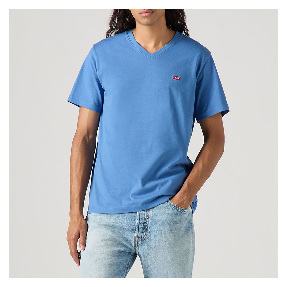 Blue Classic V-neck T-shirt main product photo