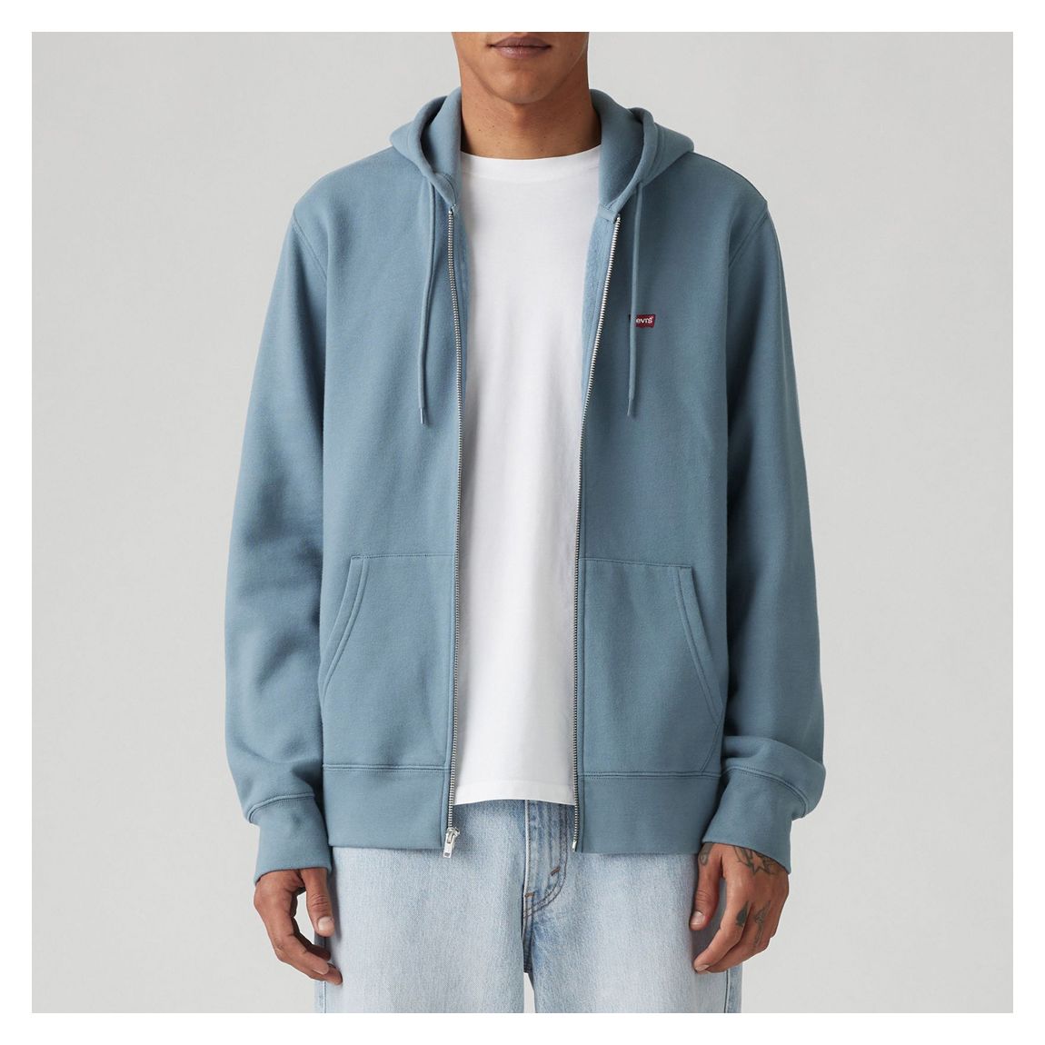 Blue Core Zip Up Hoodie main product photo