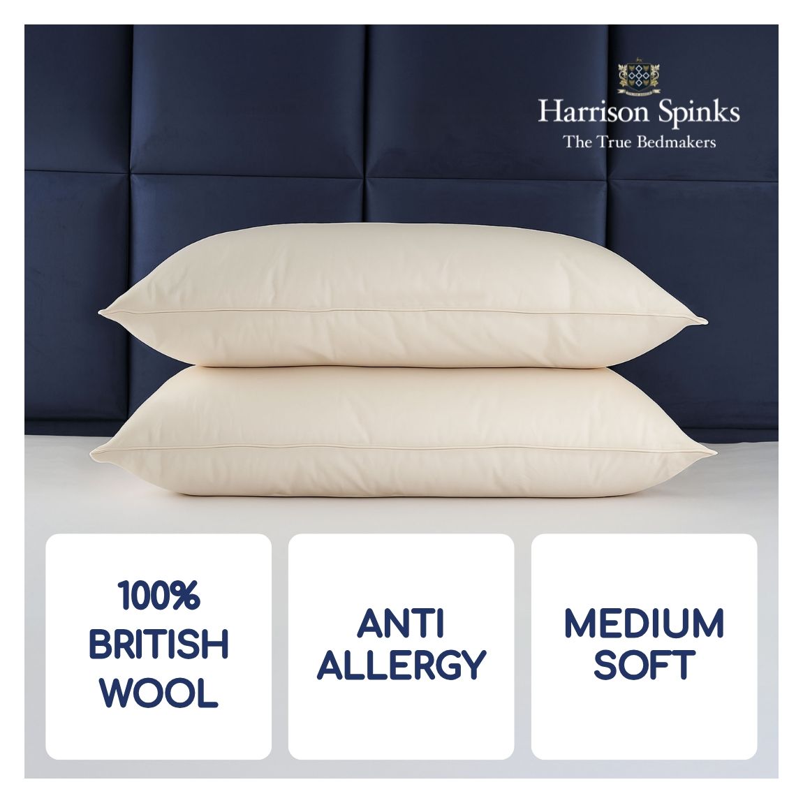 Harrison Spinks British Wool Pillow main product photo