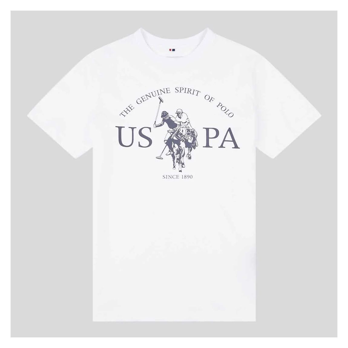 Boy's White USPA Print Graphic T-shirt main product photo