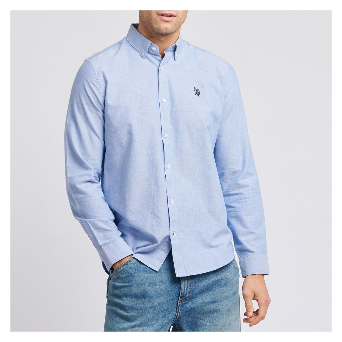 Blue Oxford Long Sleeve Shirt main product photo