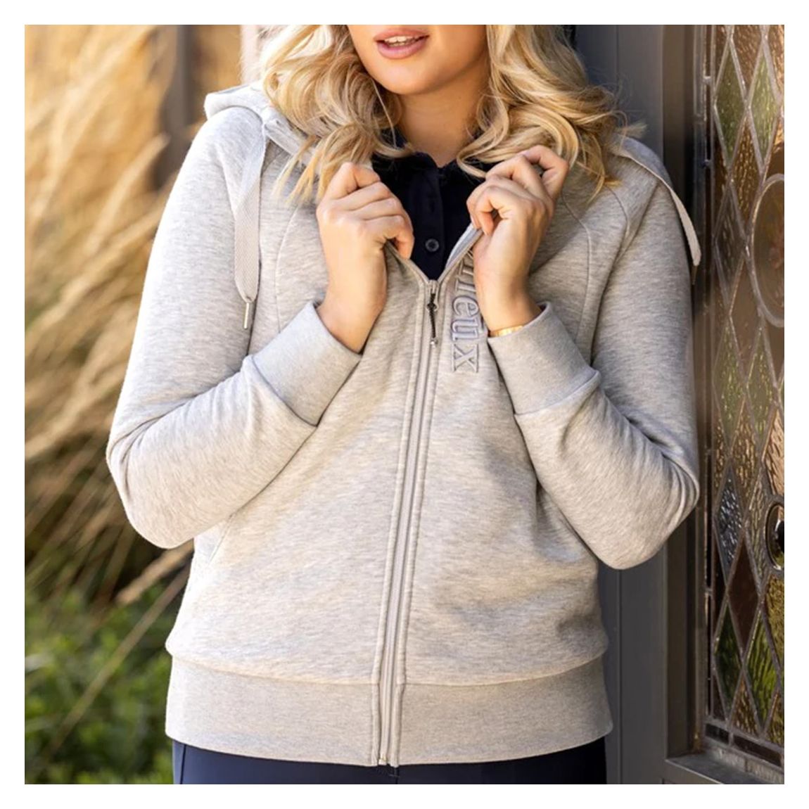 Cream Elite Sherpa Lined Hoodie main product photo
