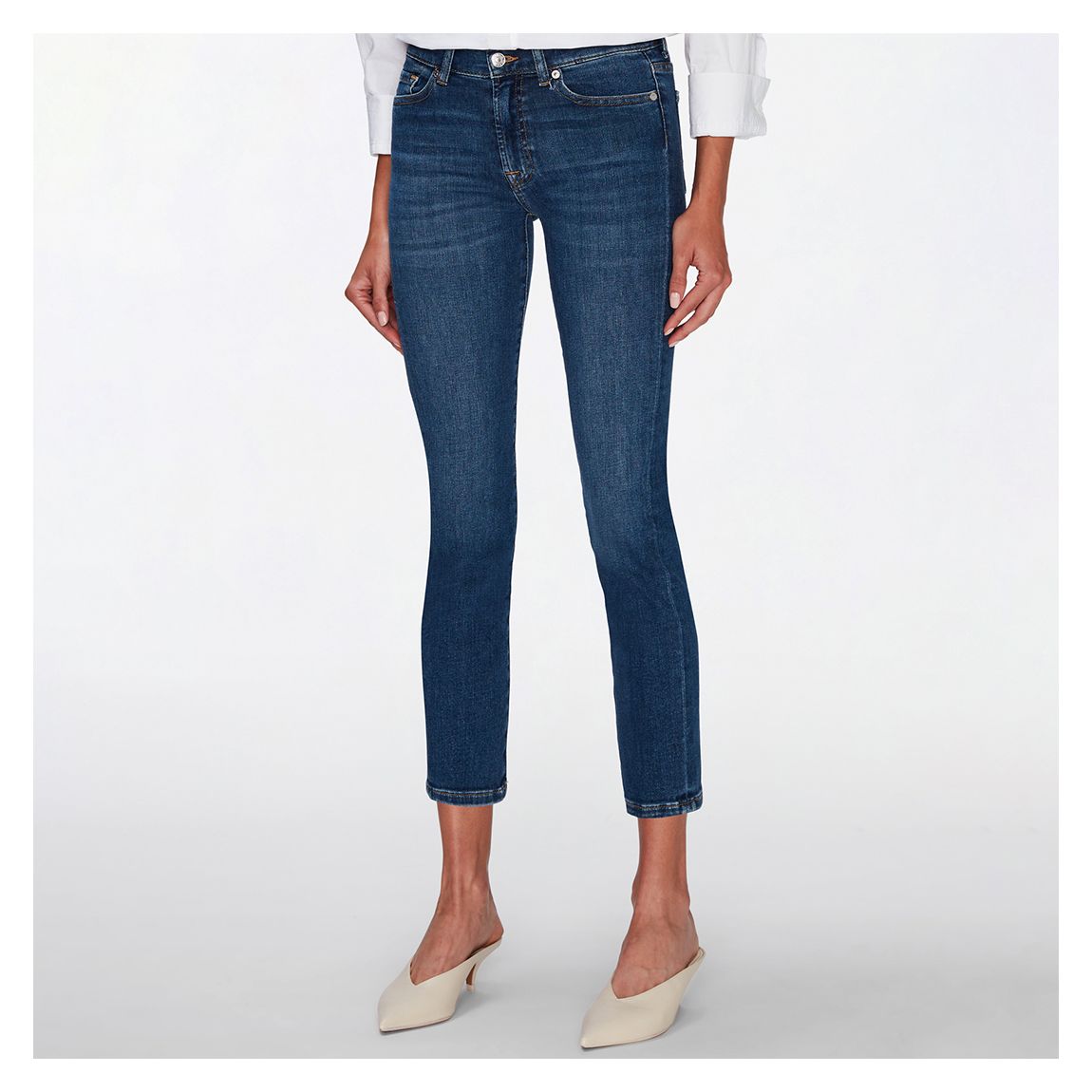 Mid Blue Roxanne Ankle Jeans main product photo