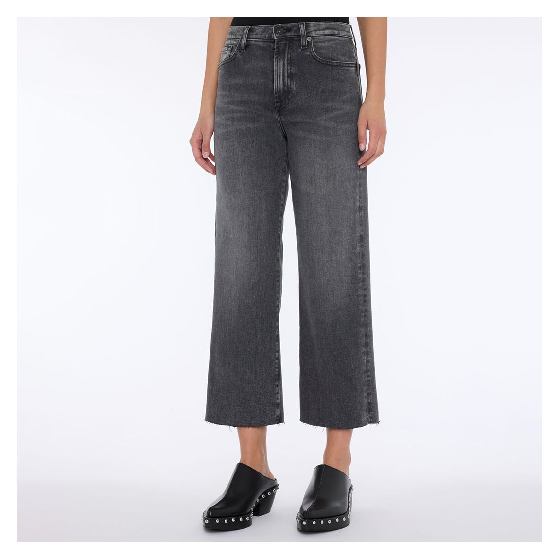 Black Cropped Alexa Night Out Jeans main product photo