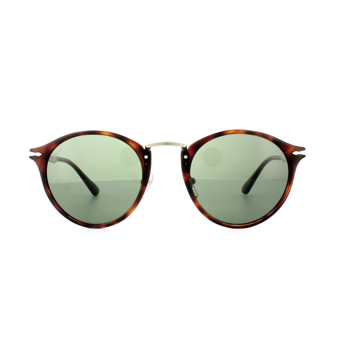 Persol Round Womens Brown Green 3166 Sunglasses main product photo