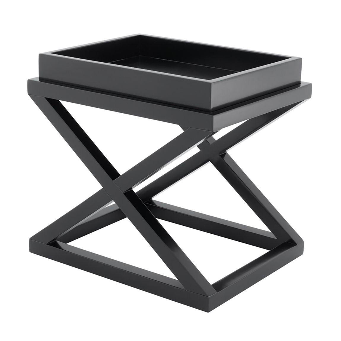 McArthur Side Table, Waxed Black Finish main product photo