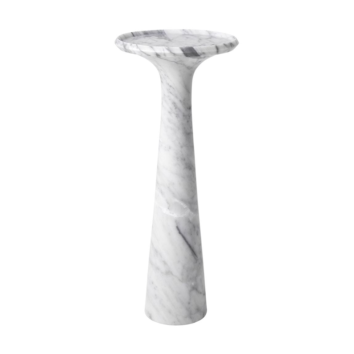113748 - Side Table Pompano high white carrera marble main product photo