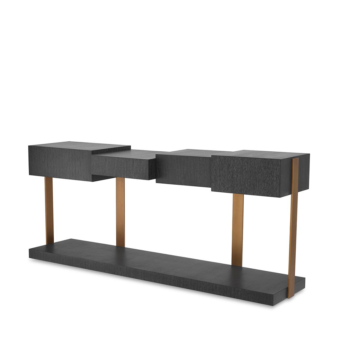 Nerone Console Table, Charcoal Grey Oak main product photo