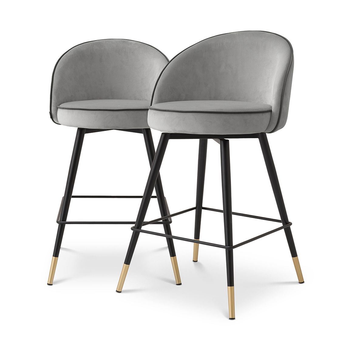 Cooper Counter Stool, Roche Light Grey, Set of 2 main product photo